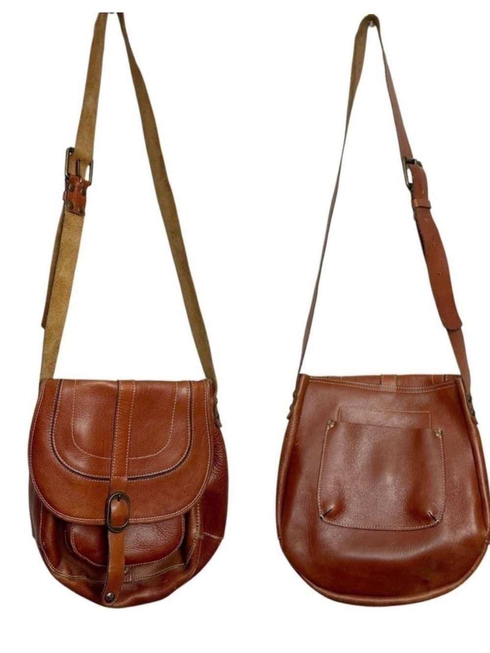 Patricia Nash Brown Leather Crossbody Bag